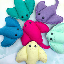 Load image into Gallery viewer, Pocket Hug -  Solid Color Stingrays Essential Oil Diffuser Plushies

