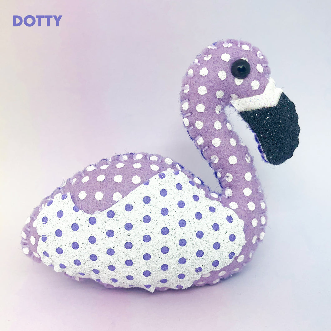 Collectable Pocket Hug -  Dotty Flamingo Essential Oil Diffuser Plushie