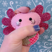 Load image into Gallery viewer, LIMITED EDITION! Collectable Hug -  Scarf Buddy Axolotl Essential Oil Diffuser Plushie
