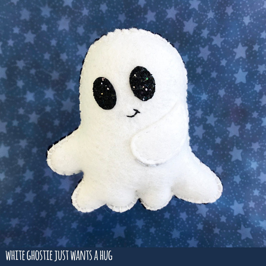 Pocket Hug -  White Ghostie Essential Oil Diffuser Plushie